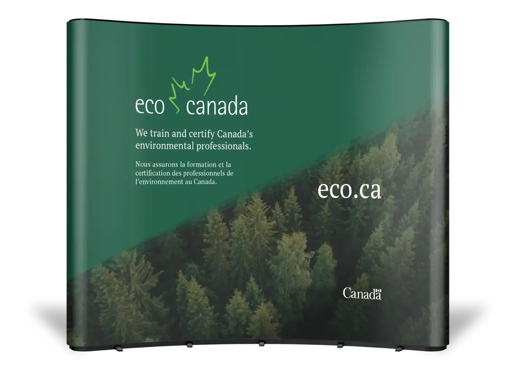 Sample of the ECO Canada trade show booth.
