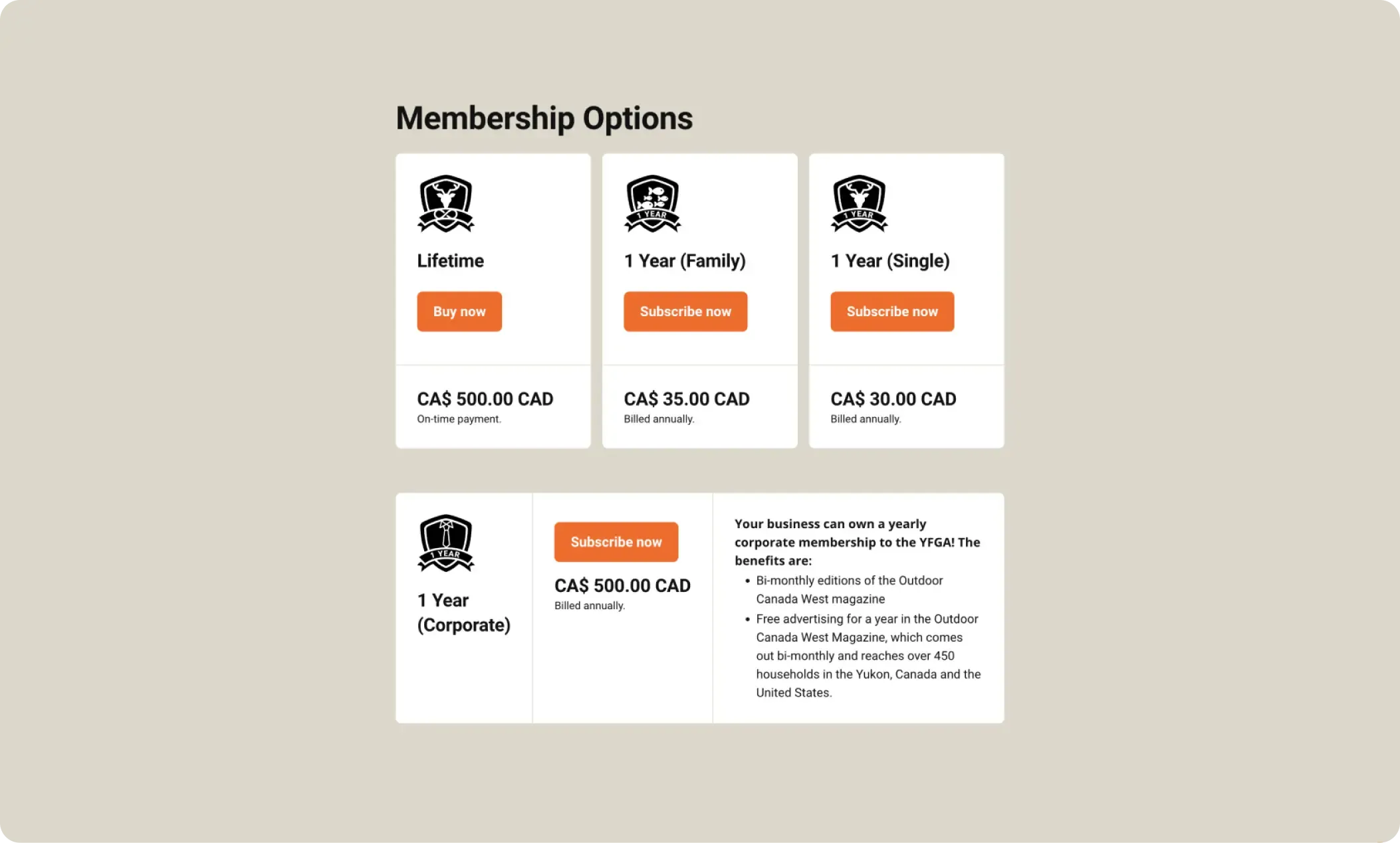 Sample screenshot of a Yukon Fish and Game Association website news post.